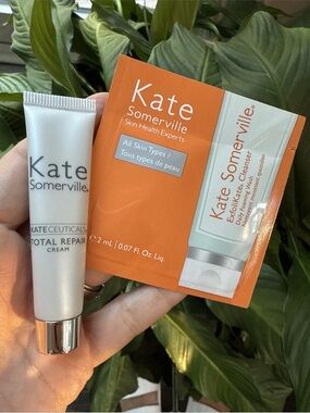 KATE SOMERVILLE KateCeuticals Total Repair Cream .25 OZ /7.5ml TRAVEL Sz +Sample